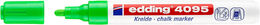 Edding 4095 Kara Tahta ve Cam için Likit Tebeşir Kalemi 3 mm Yuvarlak Uç AÇIK YEŞİL - 1