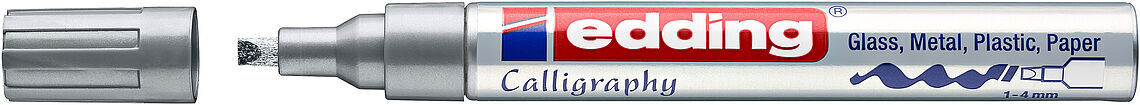 Edding 755 Kaligrafi Kalemi 4.0 Mm. Gümüş Yaldız
