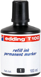 Edding T100 Permanent Marker Mürekkebi 100 ml. SİYAH