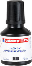 Edding T25 Permanent Marker Mürekkebi 30 ml. SİYAH