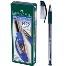 Faber Castell 1425 İğne Uçlu Tükenmez Kalem 10'lu Kutu SİYAH - 1