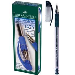 Faber Castell 1425 İğne Uçlu Tükenmez Kalem 10'lu Kutu SİYAH - 1