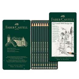 Faber Castell 9000 Dereceli Kalem Karakalem Eskiz Çizim Seti (5B-5H)