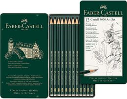 Faber Castell 9000 Dereceli Kalem Karakalem Eskiz Çizim Seti (8B-2H)