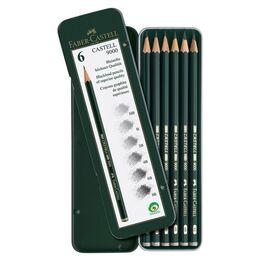 Faber Castell 9000 Dereceli Kalem Karakalem Eskiz Çizim Seti (HB,B,2B,4B,6B,8B)