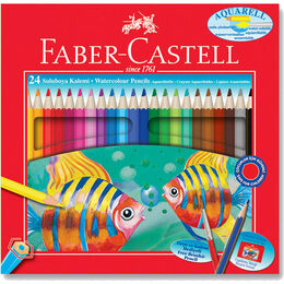 Faber Castell Aquarell Kuru Sulu Boya Kalemi Seti 24 Renk Karton Kutu