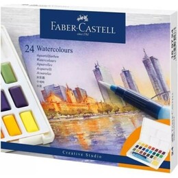 Faber Castell Creative Studio Tablet Sulu Boya Seti 24 Renk - Thumbnail