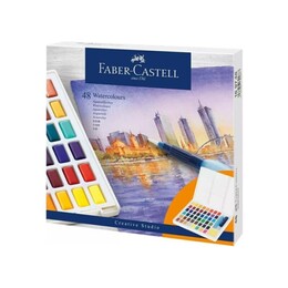 Faber Castell Creative Studio Tablet Sulu Boya Seti 48 Renk - Thumbnail