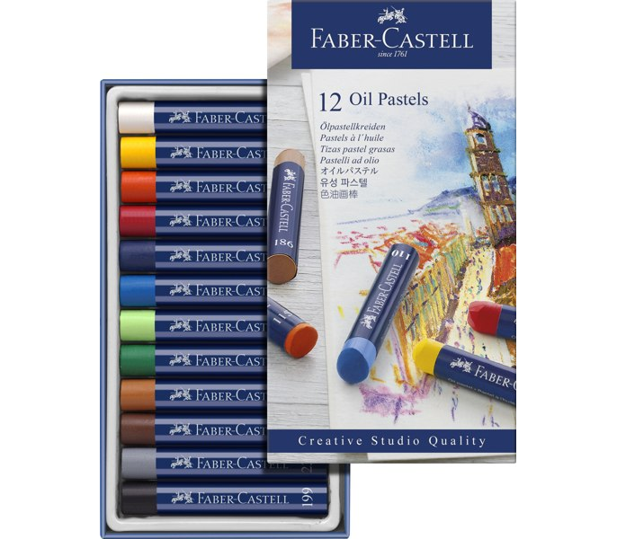 Faber Castell Creative Studio Yağlı Pastel Boya Seti 12 Renk