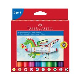 Faber Castell Damgalı Jumbo Keçeli Kalem 10 Renk