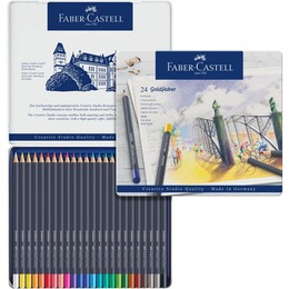 Faber Castell Goldfaber Kuru Boya Kalemi Seti 24 Renk - Thumbnail