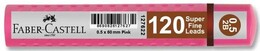 Faber Castell Super Fine Min Mekanik Kurşun Kalem Ucu 0.5 2B 120'li Pembe Tüp - 1
