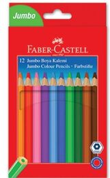 Faber Castell Jumbo Üçgen Kuru Boya 12 Renk