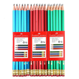 Faber Castell Mercanlı Silgili Kurşun Kalem 12 Adet - 1