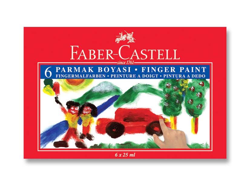 Faber Castell Parmak Boyası 6 Renk X 25 Ml.