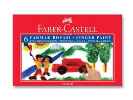 Faber Castell Parmak Boyası 6 Renk x 25 ml.