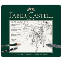 Faber Castell Pitt Graphite Karakalem Eskiz Çizim Seti 19 Parça