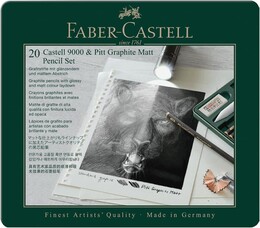 Faber Castell Pitt Graphite Matt Dereceli Kalem Eskiz Çizim Seti 20'li - 2