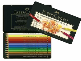 Faber Castell Polychromos Kuru Boya Kalemi Seti 12 Renk - Thumbnail