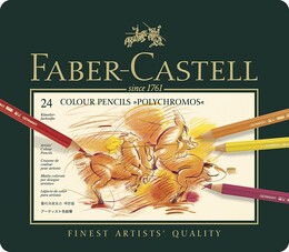 Faber Castell Polychromos Kuru Boya Kalemi Seti 24 Renk - Thumbnail