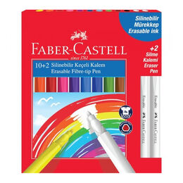 Faber Castell Silinebilir Keçeli Kalem 10+2 Renk