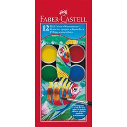 Faber Castell Sulu Boya 12 Renk Büyük Tablet