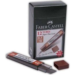 Faber Castell Super Fine Min Mekanik Kurşun Kalem Ucu 0.5 mm 2B 12'li Kutu - 1