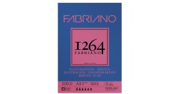 Fabriano 1264 Bristol Çok Amaçlı Bristol Marker Çizim Defteri Blok 200 gr. A3 50 yaprak - 1