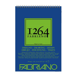 Fabriano 1264 Drawing Paper Üstten Spiralli Eskiz Çizim Defteri 180 gr. A4 50 yaprak