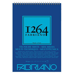 Fabriano 1264 Mix Media Üstten Spiralli Çok Amaçlı Eskiz Çizim Defteri 300 gr. A3 30 yaprak
