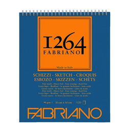 Fabriano 1264 Sketch Paper Üstten Spiralli Eskiz Çizim Defteri 90 gr. 30X30 cm. 120 yaprak