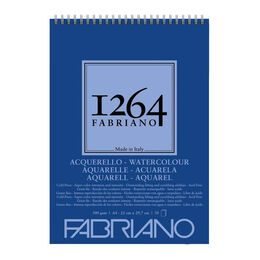 Fabriano 1264 Watercolour Pad Üstten Spiralli Sulu Boya Defteri 300 gr. A4 30 yaprak