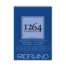 Fabriano 1264 Watercolour Pad Üstten Spiralli Sulu Boya Defteri 300 gr. A5 20 yaprak - 1