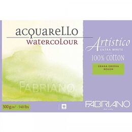 Fabriano Artistico Extra White Sulu Boya Defteri Blok Rough - Kalın Doku 300 gr. 31x41 cm. 12 yaprak