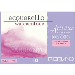 Fabriano Artistico Extra White Sulu Boya Defteri Sıcak Baskı - Düz Doku 300 gr. 18x26 cm. 12 yaprak