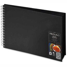 Fabriano Blackbook Landscape Spiralli Eskiz Çizim Defteri Siyah Yaprak 190 gr. A5 40 yaprak - 2