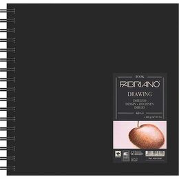 Fabriano Drawing Book Spiralli Sert Kapak Eskiz Çizim Defteri 160 gr. 15x15 cm. 60 yaprak