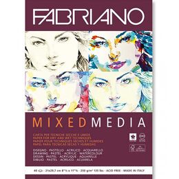 Fabriano Mixed Media Çok Amaçlı Karışık Teknik Eskiz Çizim Defteri 250 gr. A4 40 yaprak