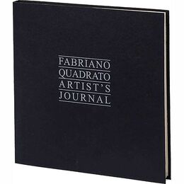 Fabriano Quadrato Artist's Journal Yazı ve Eskiz Çizim Defteri 90 gr. 16x16 cm. 96 yaprak. 4 Renk Kağıt Siyah Kapak