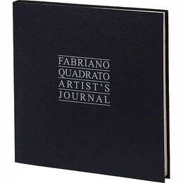 Fabriano Quadrato Artist's Journal Yazı ve Eskiz Çizim Defteri 90 gr. 23x23 cm. 96 yaprak. 4 Renk Kağıt Siyah Kapak - 1