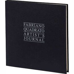 Fabriano Quadrato Artist's Journal Yazı ve Eskiz Çizim Defteri 90 gr. 23x23 cm. 96 yaprak. 4 Renk Kağıt Siyah Kapak