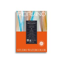 Fabriano Studio Watercolor Sulu Boya Defteri Blok Sıcak Baskı - Düz Doku 300 gr. 23x31 cm. 50 yaprak
