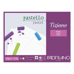 Fabriano Tiziano Pastel Çizim ve Baskı Defteri BEYAZ 160 gr. 30x41 cm. 24 yaprak