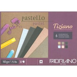 Fabriano Tiziano Pastel Çizim ve Baskı Defteri Brizzati Colour (6 Karma Renk) 160 gr. A3 30 sayfa