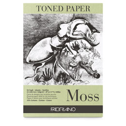 Fabriano Toned Paper Moss Eskiz Çizim Defteri Yosun Rengi 120 gr. A4 50 yaprak
