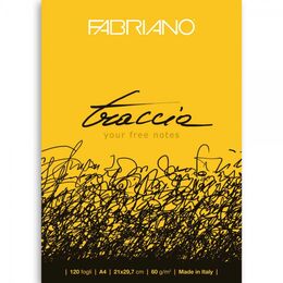 Fabriano Traccia Ekstra Pürüzsüz Yazı ve Eskiz Çizim Defteri Blok 60 gr. A4 120 yaprak - 1