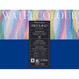 Fabriano Watercolour Sulu Boya Defteri Blok Soğuk Baskı 300 gr. 18x24 cm. 20 yaprak