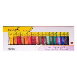 Fanart Academy Akrilik Boya Seti 18 Renk x 12 ml. - 1