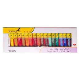 Fanart Academy Akrilik Boya Seti 18 Renk x 12 ml. - 1