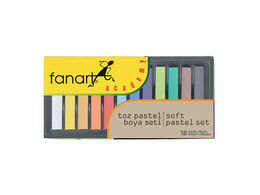 Fanart Academy Soft Pastel Toz Pastel Boya Seti 12 Renk